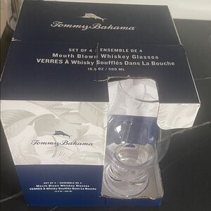 Tommy Bahama Clear Whiskey Glass Set